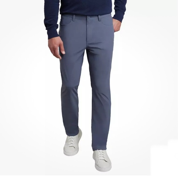 Kirkland Signature Men’s Commuter Pants, Grayish Blue, Size 38X29 - Picture 1 of 8